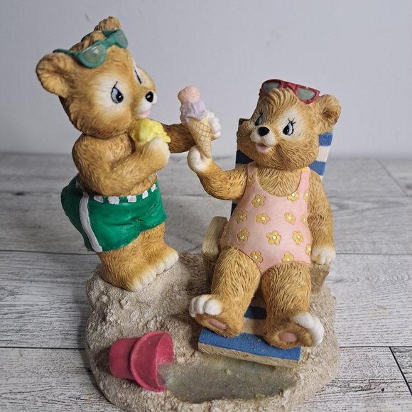 SECOND NATURE DESIGN Other - Second Nature Design Resin Bear  Sea Side Bears  Summer Beach Collectible